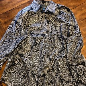 Paisley Ralph Lauren button down shirt